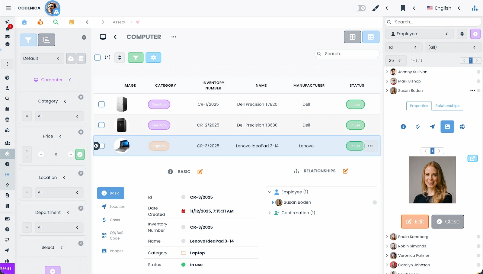Screenshot showing the Tree Manager interface.