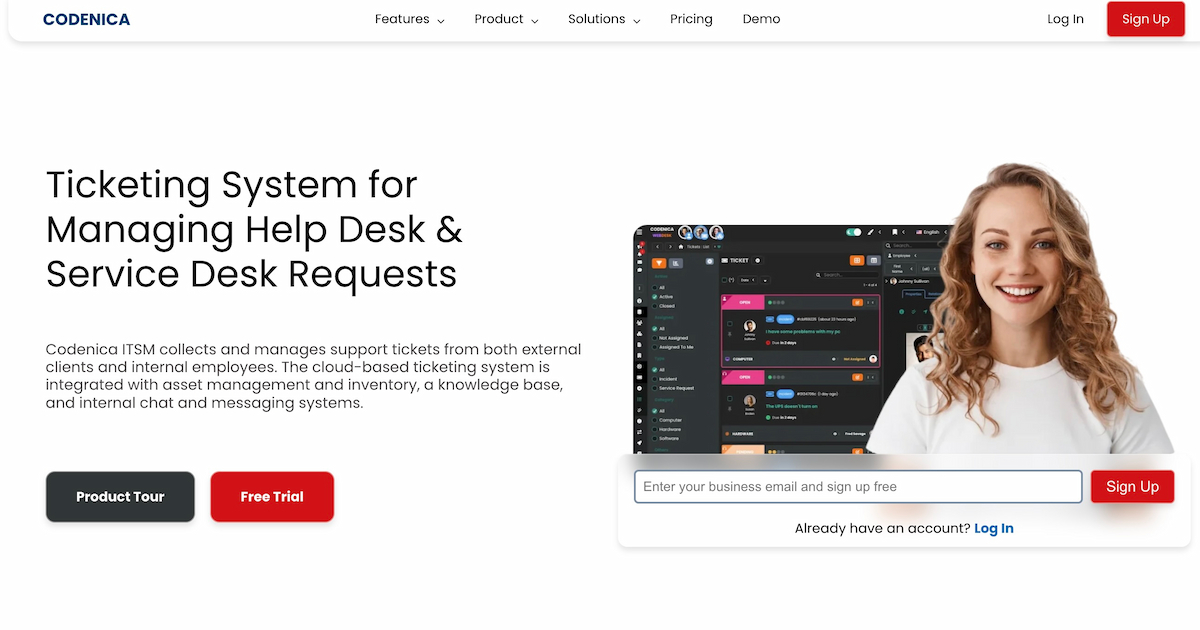 Help Desk Ticketing System - Codenica ITSM