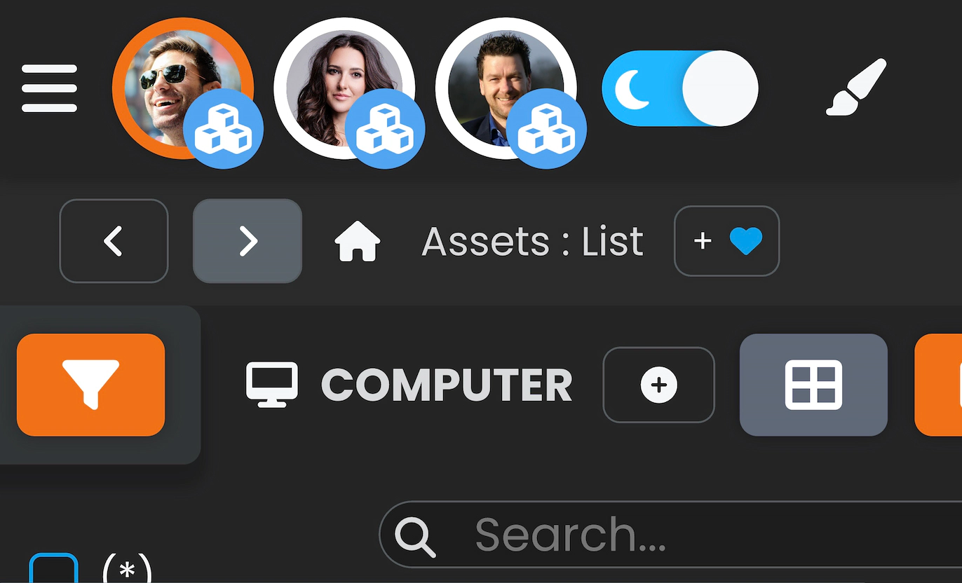 Screenshot showing an orange avatar border.