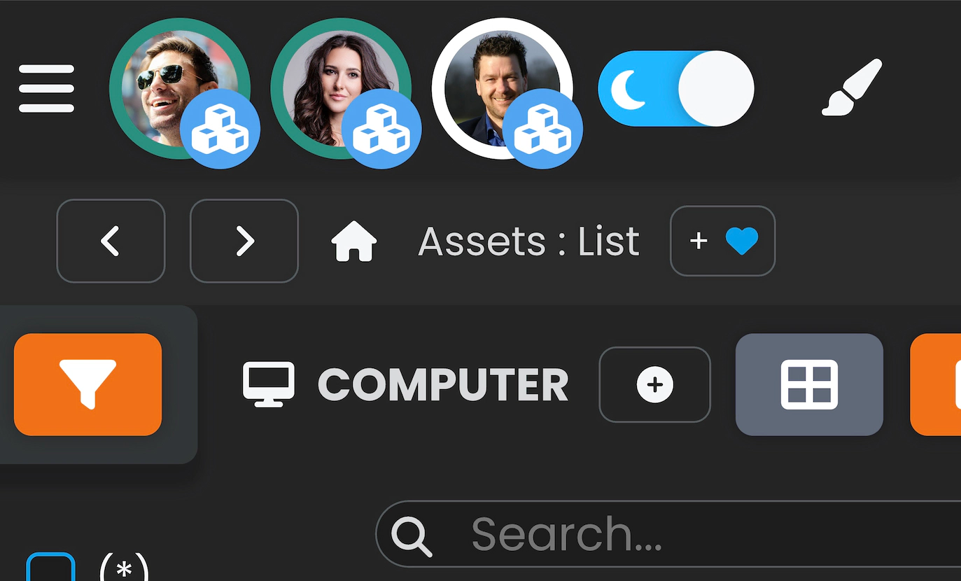 Screenshot with green avatar borders.