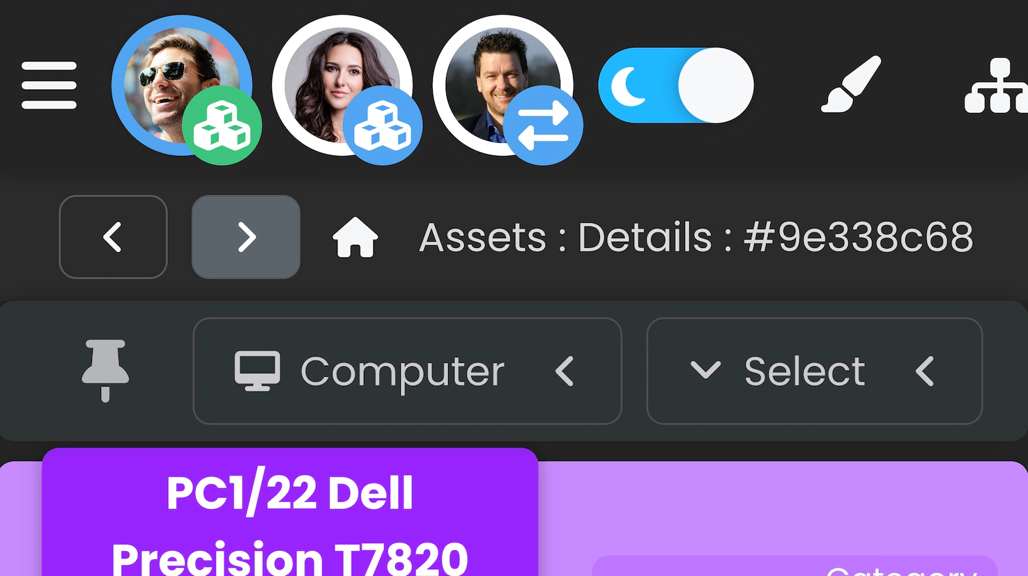 Screenshot showing a green background next to a user's avatar icon.
