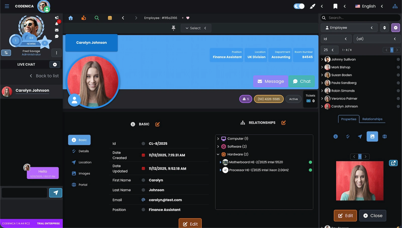 Screenshot showing the sidebar.